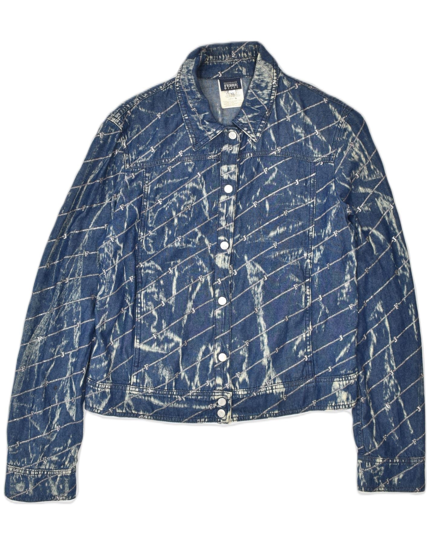 VINTAGE denim jean jacket wolf print pockets oversized graphic print image  trim | Vintage denim jeans, Vintage denim, Fur lined denim jacket